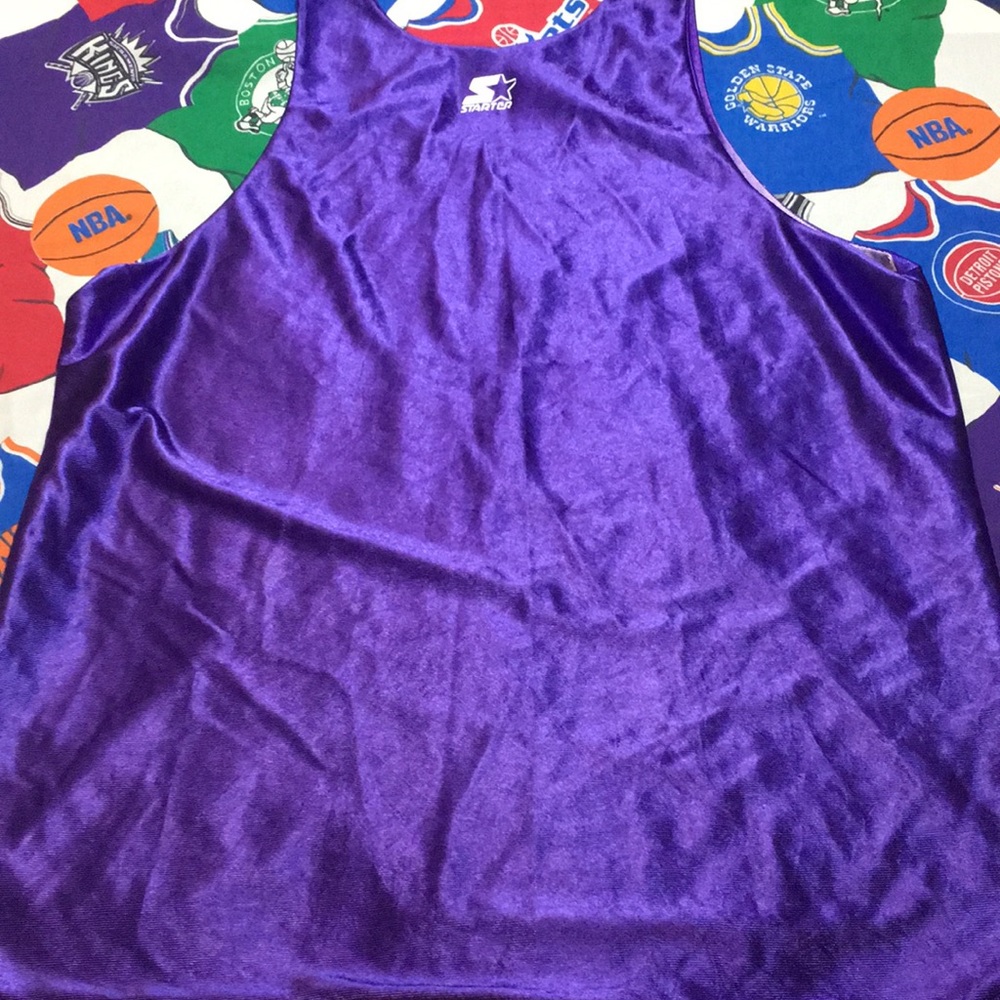 Vintage STARTER Toronto Raptors Reversible Jersey - Picture 5 of 6